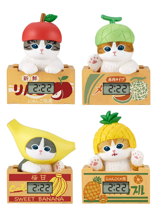 Mofusand Fruit Meow Kitty Clock Blind Box