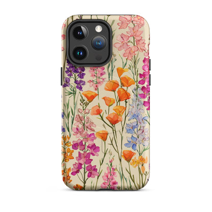 Colorful Botanical Phone Case – Watercolor Wildflower iPhone Case