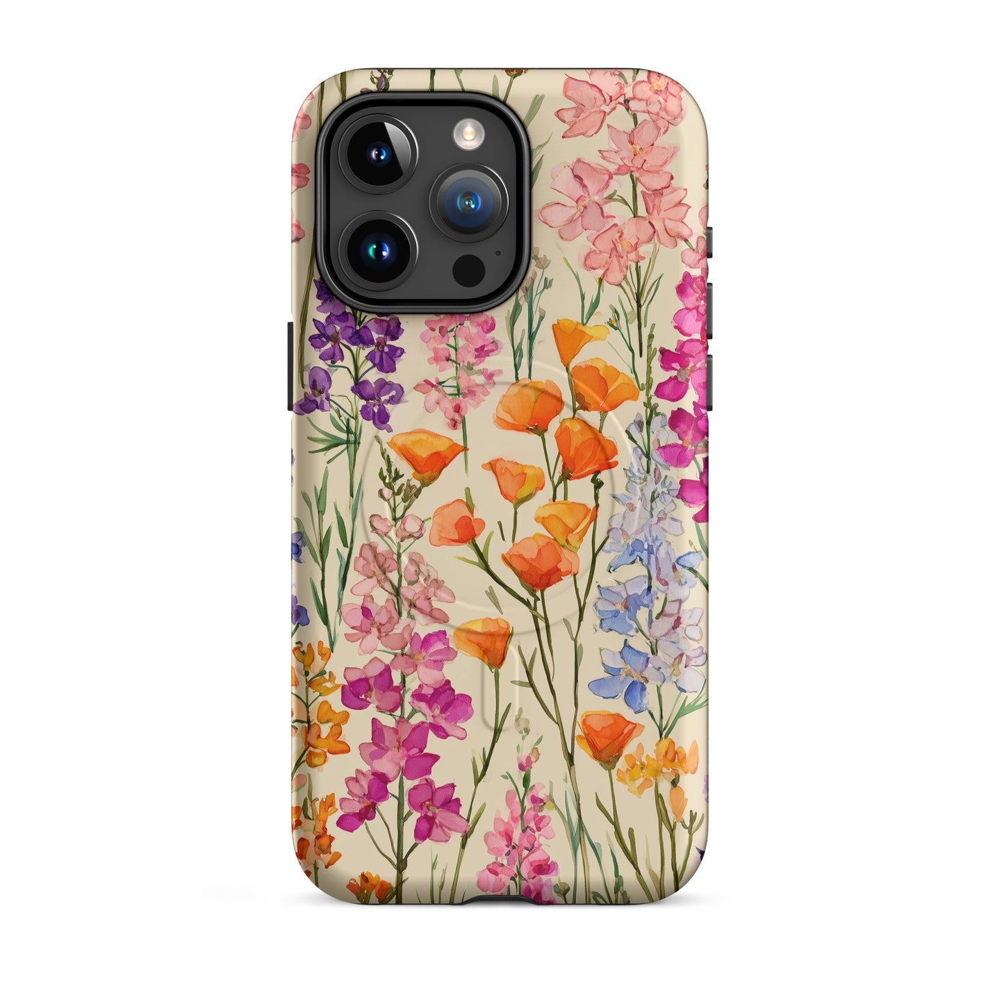 Colorful Botanical Phone Case – Watercolor Wildflower iPhone Case