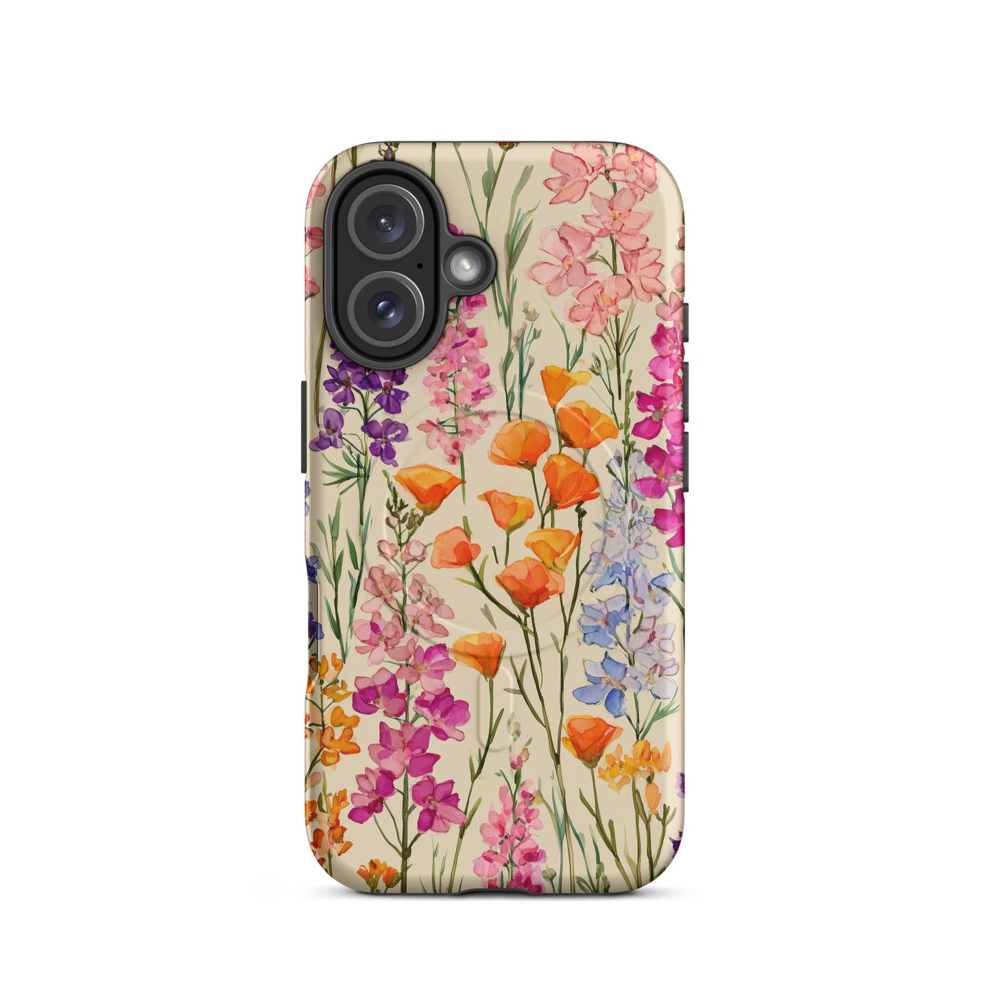 Colorful Botanical Phone Case – Watercolor Wildflower iPhone Case