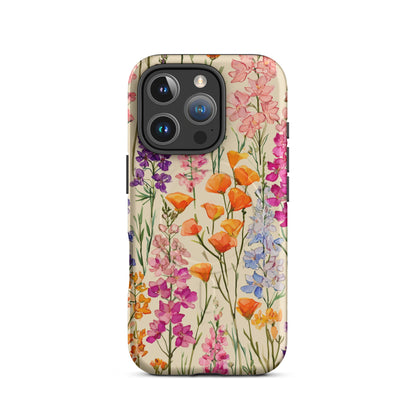 Colorful Botanical Phone Case – Watercolor Wildflower iPhone Case