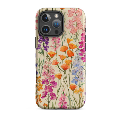 Colorful Botanical Phone Case – Watercolor Wildflower iPhone Case
