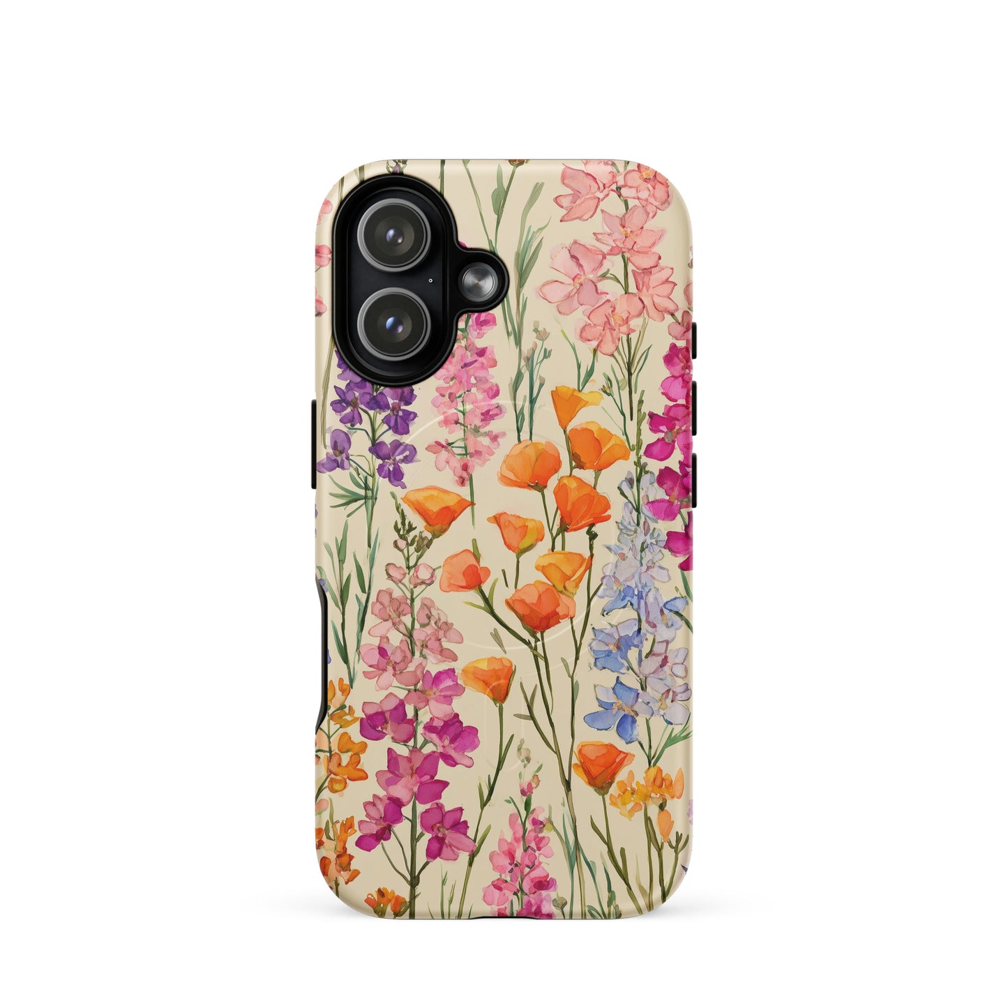 Colorful Botanical Phone Case – Watercolor Wildflower iPhone Case