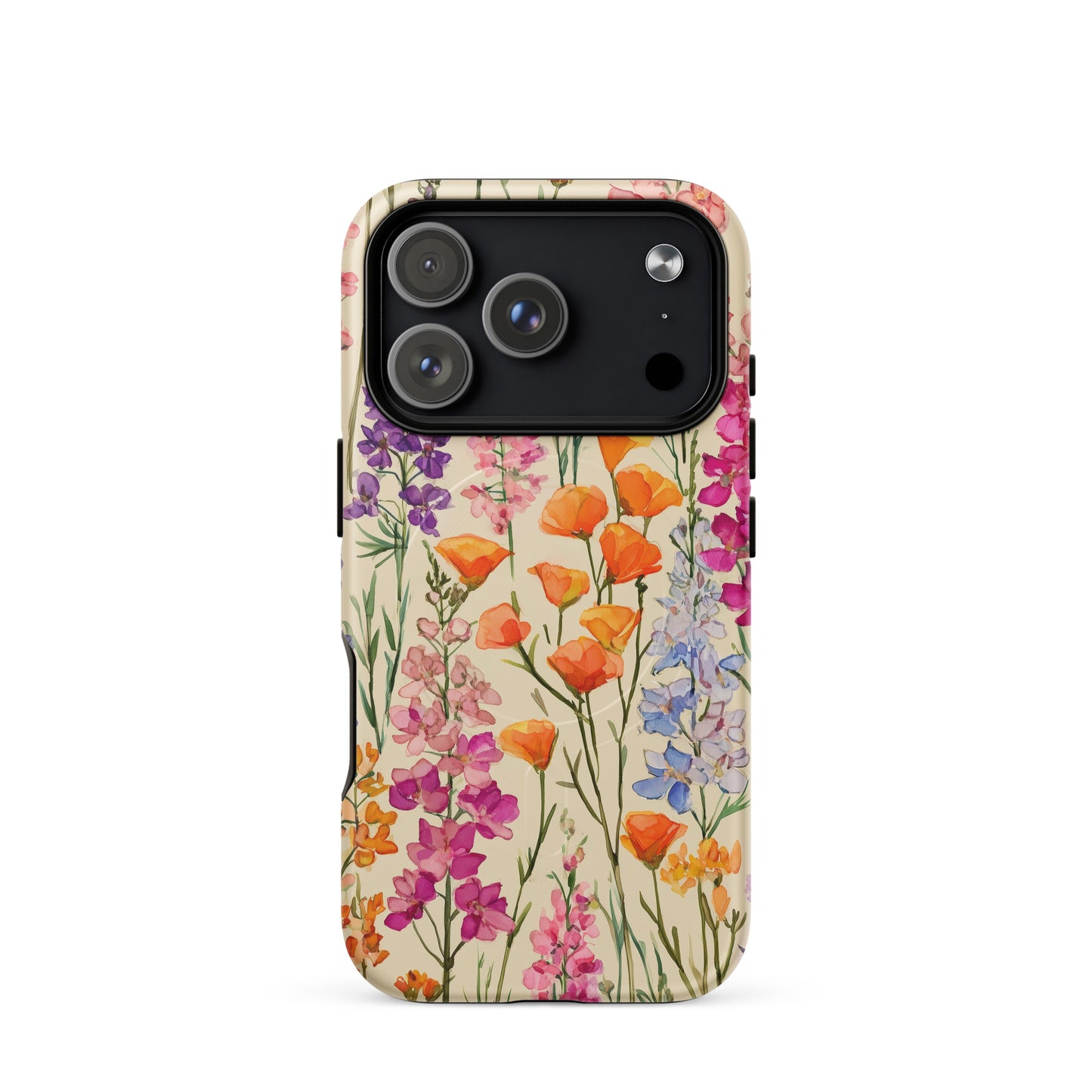 Colorful Botanical Phone Case – Watercolor Wildflower iPhone Case