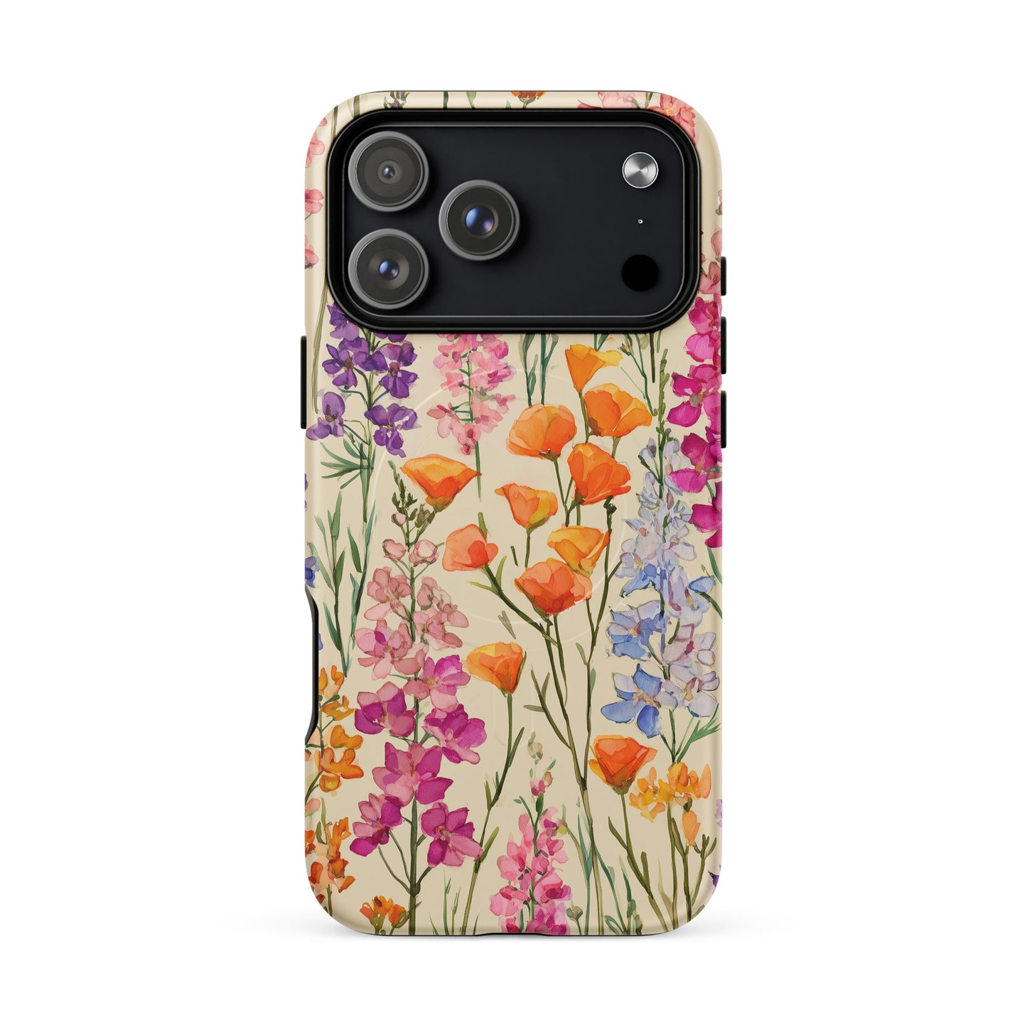 Colorful Botanical Phone Case – Watercolor Wildflower iPhone Case