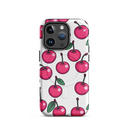 Pink Cherry Aesthetic iPhone Case