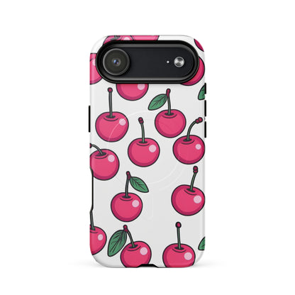 Pink Cherry Aesthetic iPhone Case